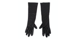 Chanel Black Quilted Long Leather Gloves circa 1990s