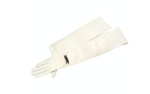 Maison Margiela Off White Long Leather Glove With Chain Detail