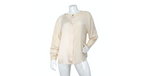 Chanel Silk Baby Pink Button-Up Blouse With Geometric Detailing circa 1980s