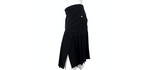 Chanel Black Pleated Midi Skirt With Slit circa 1980s