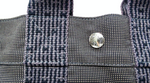 Hermes Grey Herline Cloth Mini Tote Bag circa 1990-2000