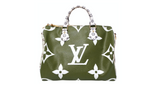 Louis Vuitton Monogram Green & White Bondouliere Speedy Tote Bag