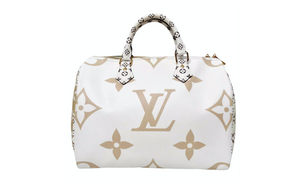 Louis Vuitton Monogram Green & White Bondouliere Speedy Tote Bag