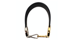 Fendi Black Leather Two-Toned Logo Small Bag Strap