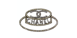 Chanel Crystal Silver-Tone Hat Brooch 2017