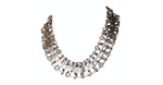 Chanel Silver-Tone Interlocking CC Chain Necklace 2016