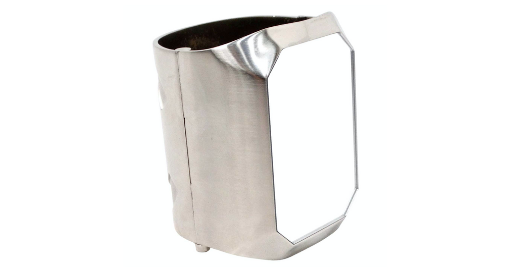 Chanel Interlocking CC Silver-Tone Cuff Bracelet With Mirror 2016