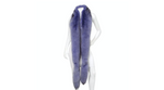 Douglas Hannant Purple Fox Fur & Silk Scarf circa 1990s