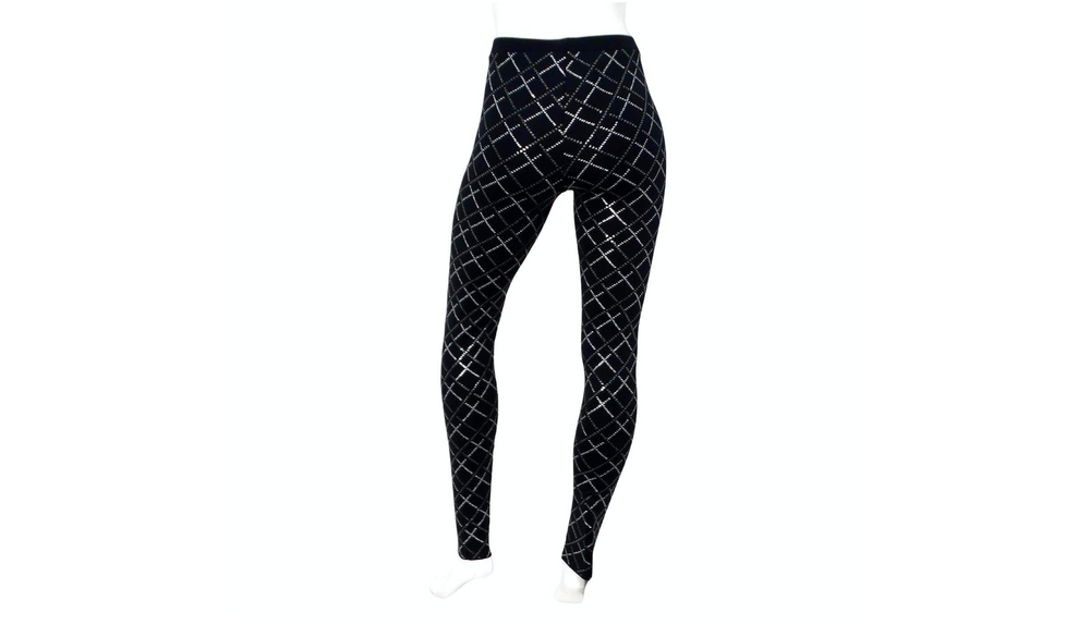 Chanel Black & White Neoprene Reflective Pants 2020