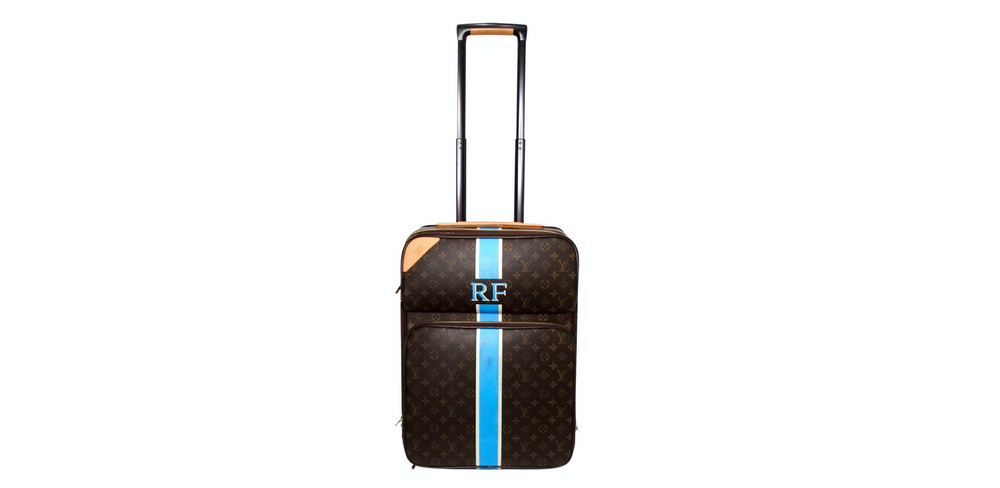 Louis Vuitton Custom "RF" Initials Monogram Pegase 55 Rolling Suitcase