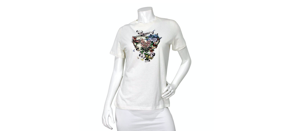 Christian Dior "Le Coeur en Fleurs" Graphic T-Shirt