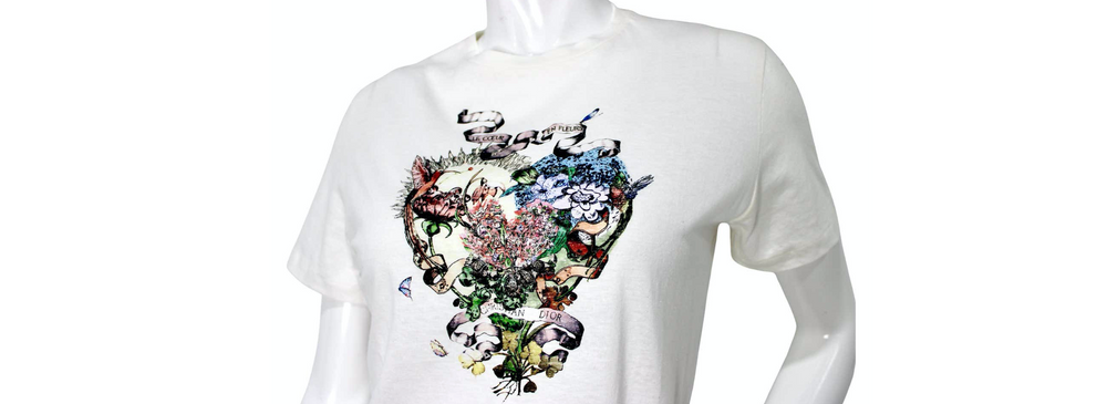 Christian Dior "Le Coeur en Fleurs" Graphic T-Shirt