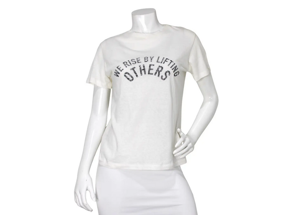 Christian Dior "We Rise By Lifting Others" Crew Neck T-Shirt