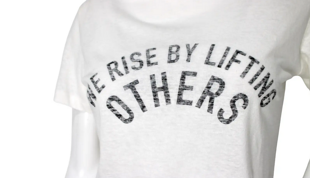 Christian Dior "We Rise By Lifting Others" Crew Neck T-Shirt