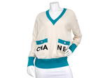 Chanel Cruise La Pausa Cashmere V-Neck Sweater circa 2019