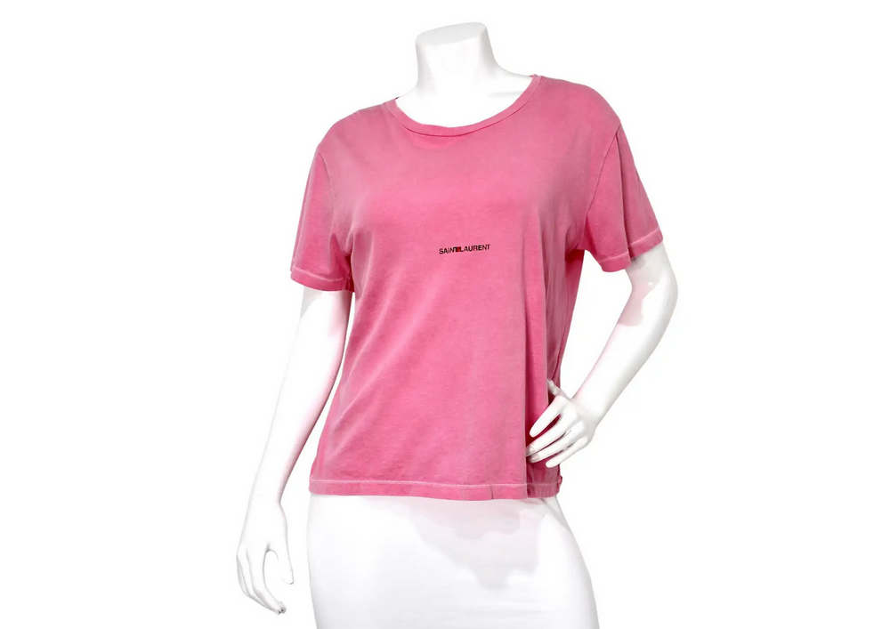 Saint Laurent Pink Cotton T-Shirt