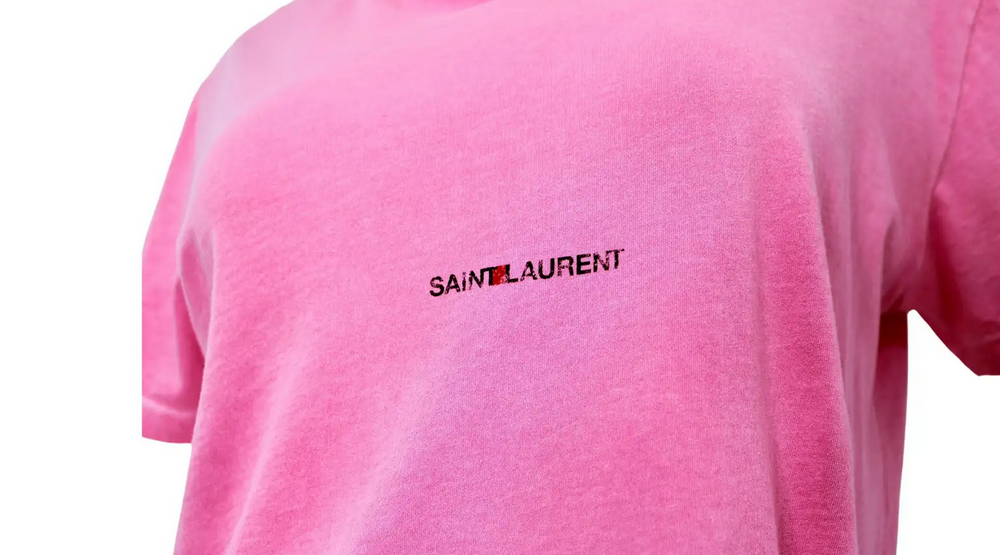 Saint Laurent Pink Cotton T-Shirt