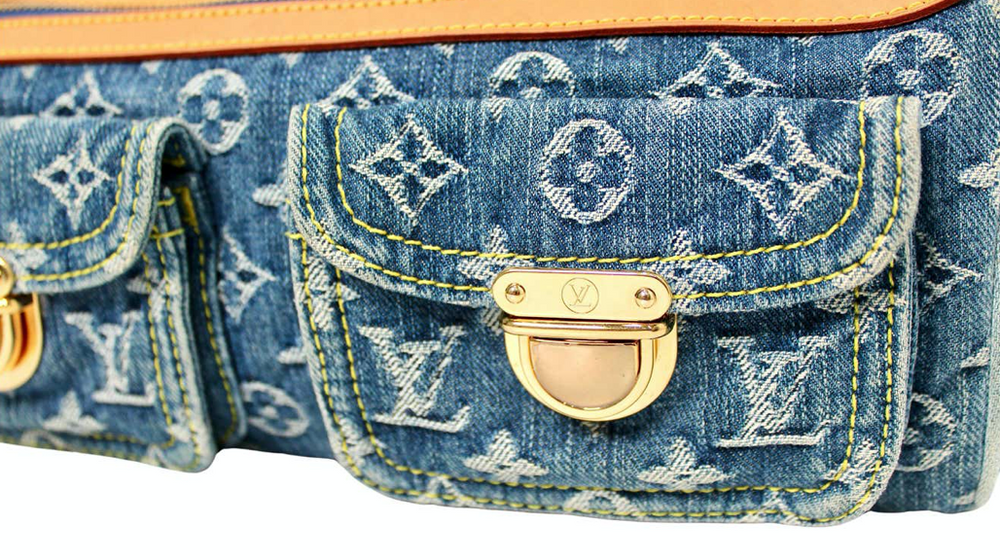 Louis Vuitton Denim Neo Speedy Handbag circa Y2K