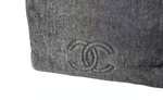 Chanel Black Denim Coco Mark Tote Bag circa Y2K