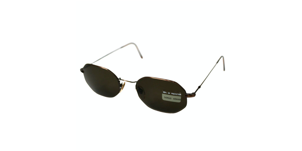 Giorgio Armani Octagonal Metal Frame Sunglasses circa 1990s