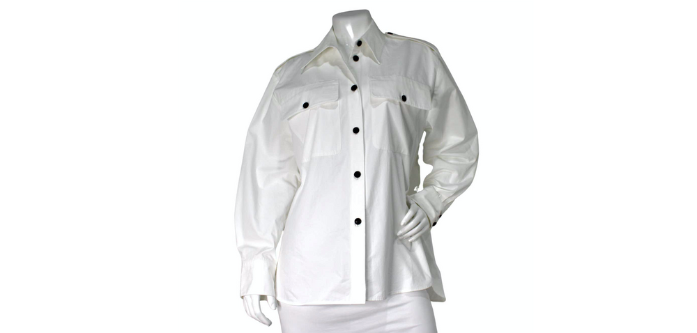 Khaite White Missa Cotton Oversized Button-Up Shirt