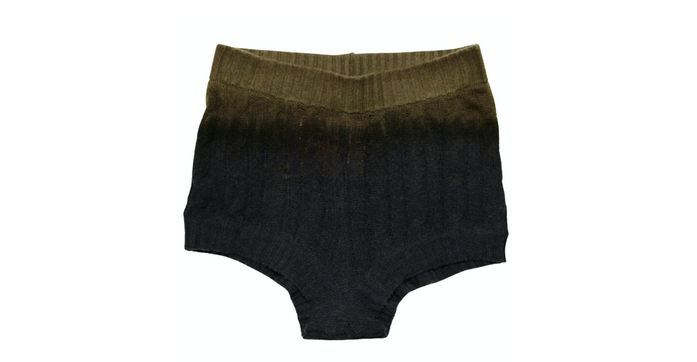 Etro Wool Knit Ombre Micro Shorts