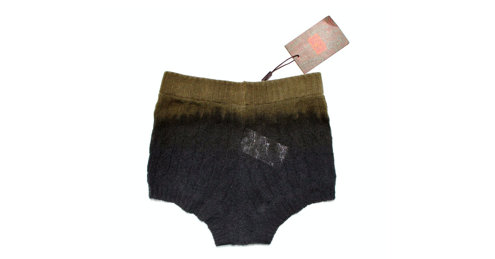 Etro Wool Knit Ombre Micro Shorts