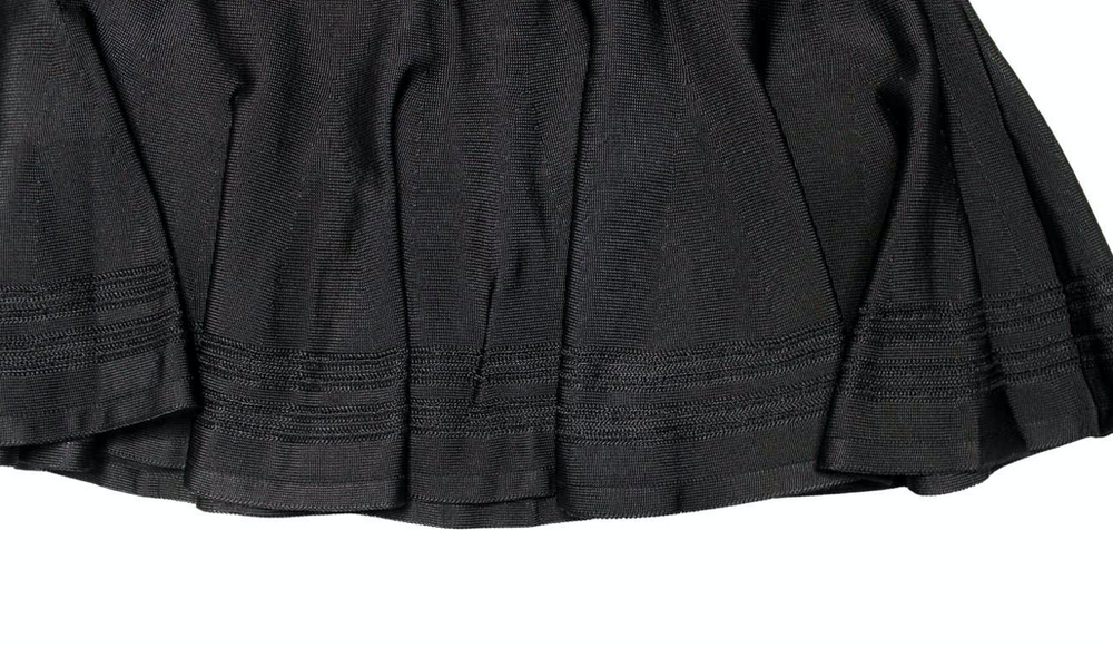 Roberto Cavalli Black Flare Skirt circa Y2K