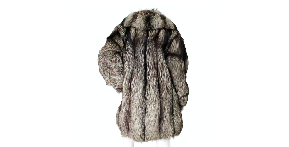 稀少【神フェード】【野村訓市氏着用 】80s MichiganChoreCoat Natural Silver Fox Fur Coat circa 1980s – Vintage by Misty