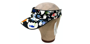 CHANEL Baby Animals Oversized Hat- 2007 Collection Chanel Baby Animals Cotton Print Sun Visor Hat circa 2007  main image 3