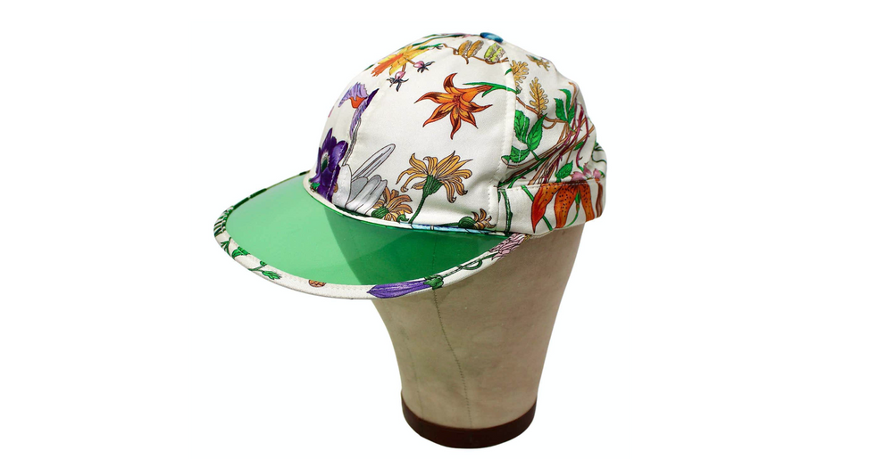 Gucci Floral Print & Green PVC Baseball Hat – Vintage by Misty