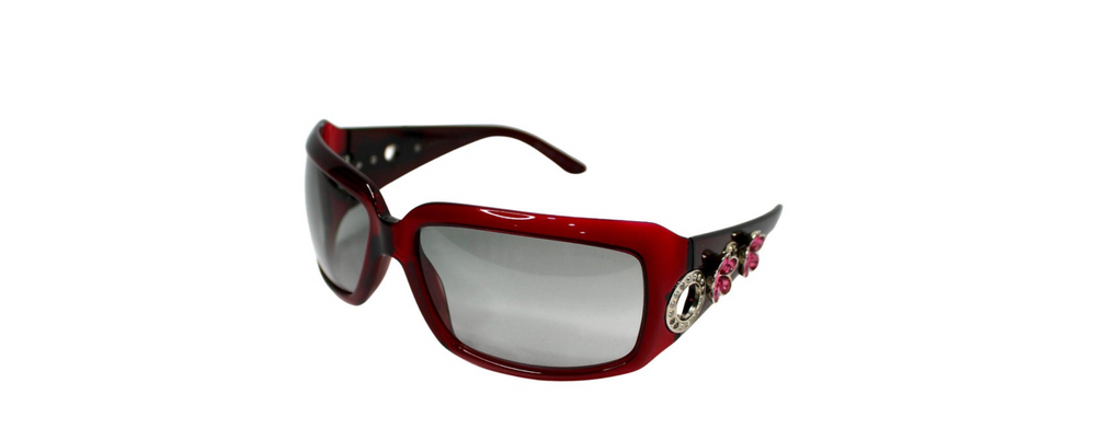 Bulgari Oversized Red Gardient Crystal Flower Embellished  display picture 2