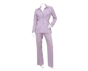 1980s Thierry Mugler Couture Light Purple Blazer & Pant Suit Set