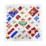 Vintage Hermes "Pavois" Flag Print Silk Scarf