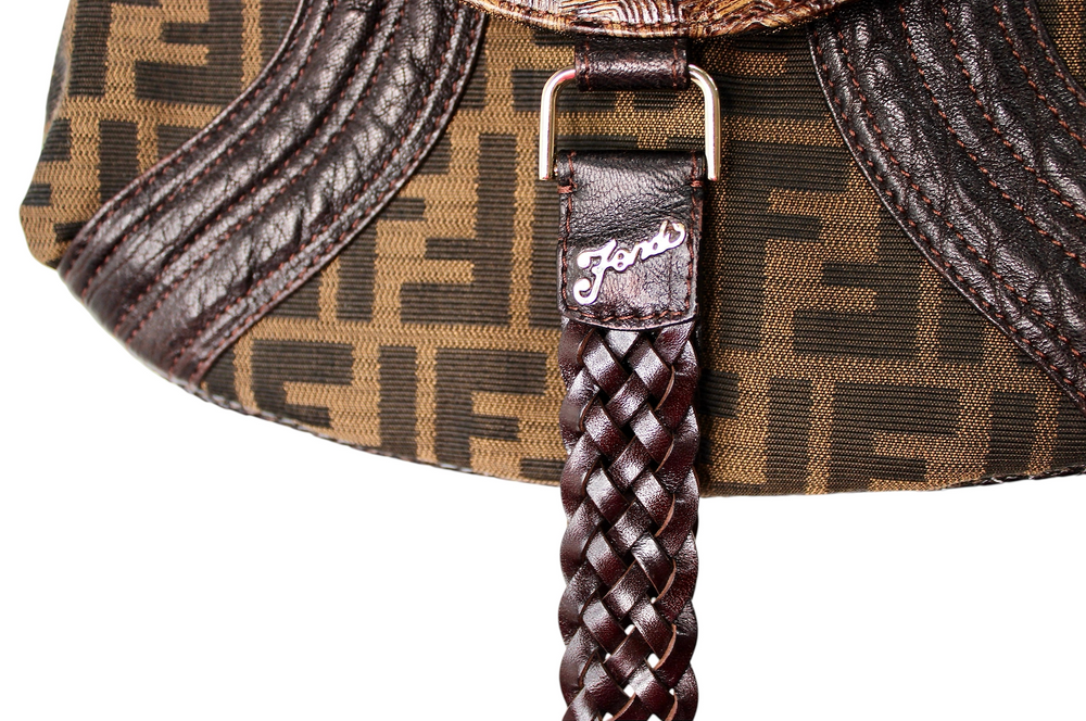 Fendi Brown Zucca Mini Spy Shoulder Bag circa Y2K – Vintage by Misty
