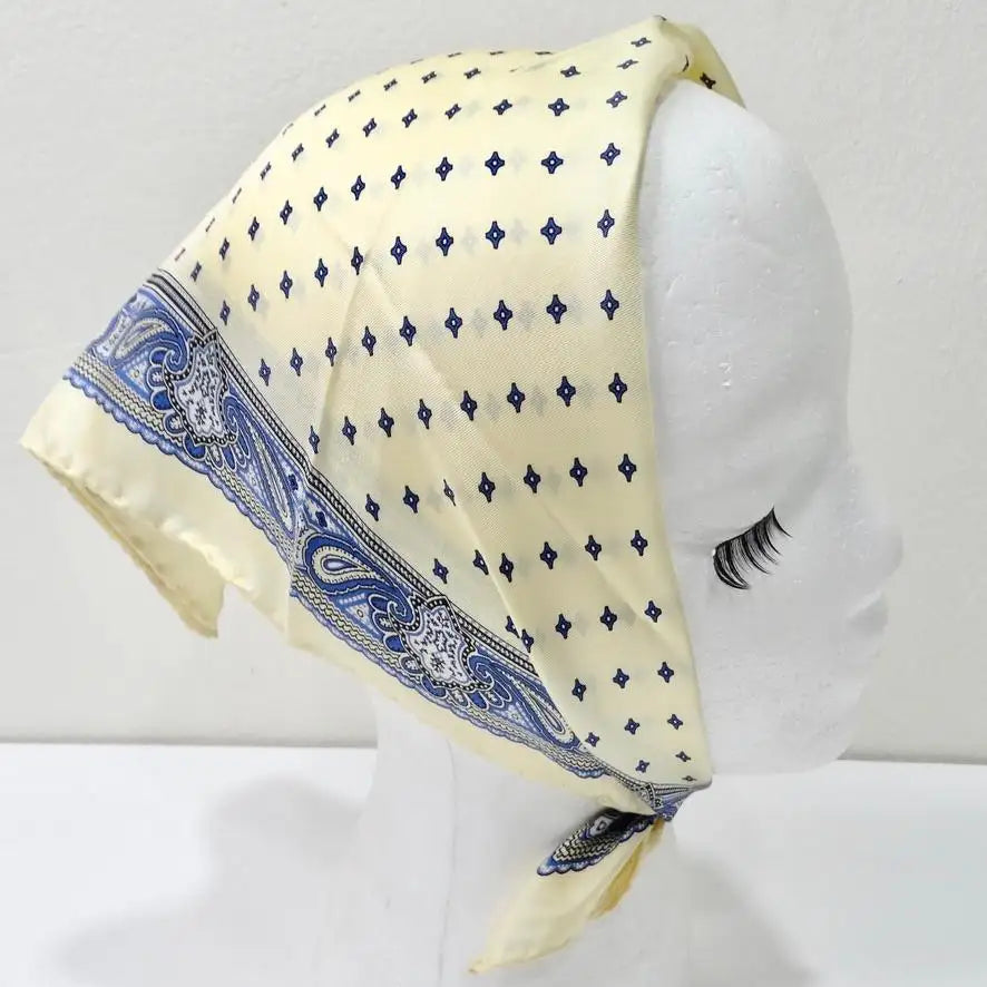 y2k Dior Monogram Silk Scarf bandana headscarf