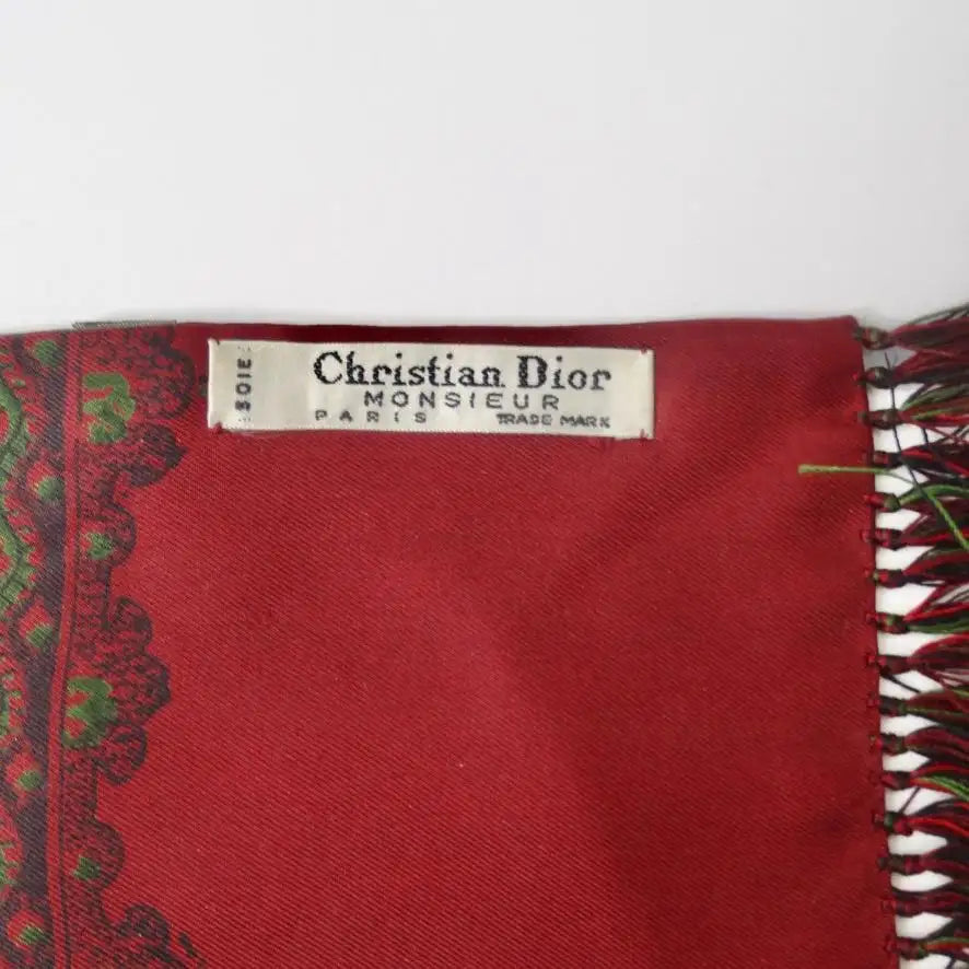 Christian Dior Printed Silk Scarf