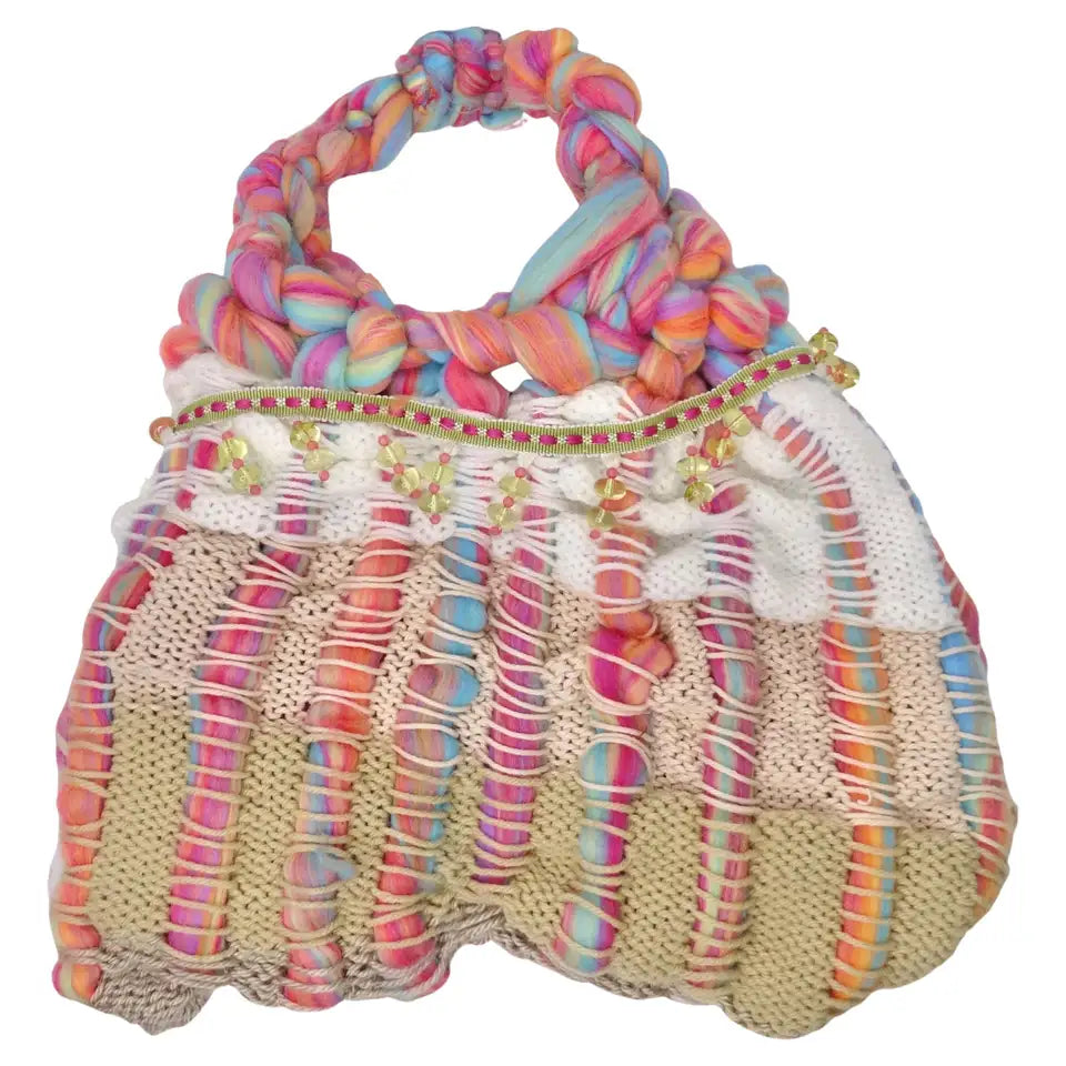 Elliana Capri Beaded Knit Shoulder Bag