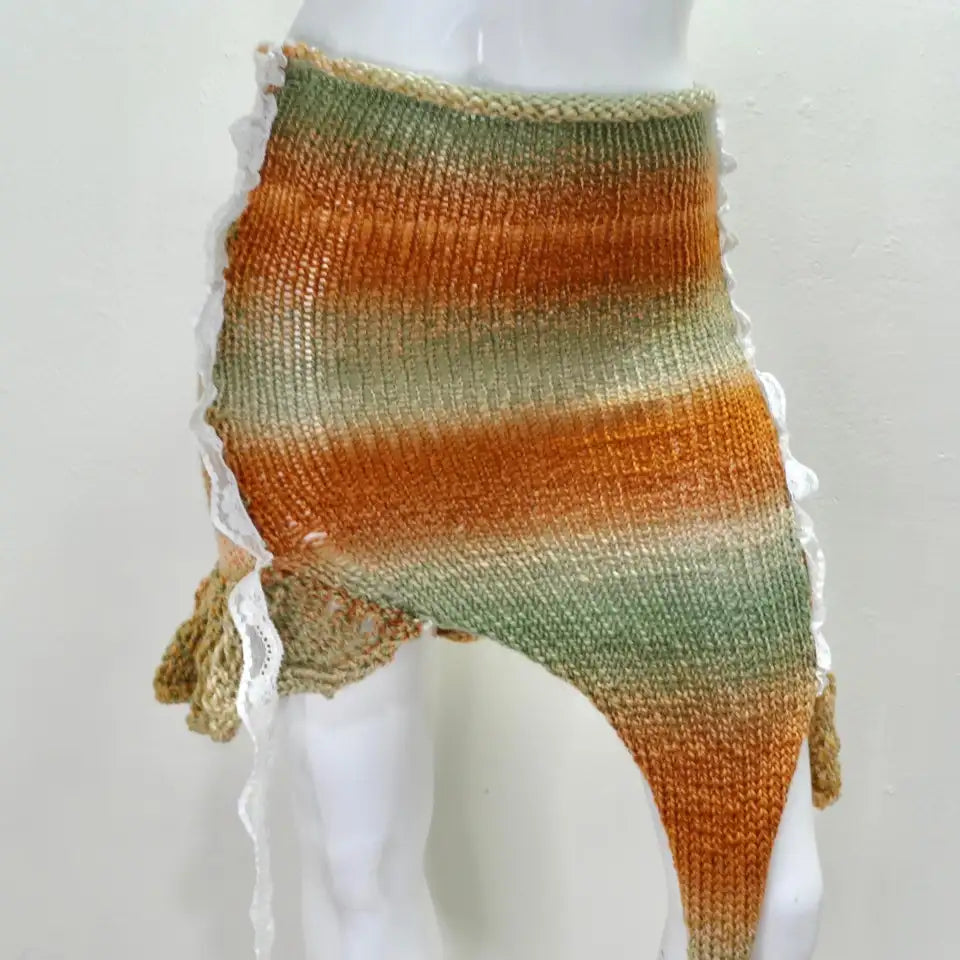 Elliana Capri Asymmetric Knit Skirt