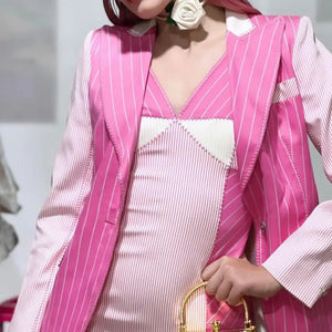 John Galliano era Christian Dior Pink Striped Dress