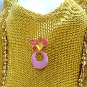 Elliana Capri Orchid Puffer Knit Dress