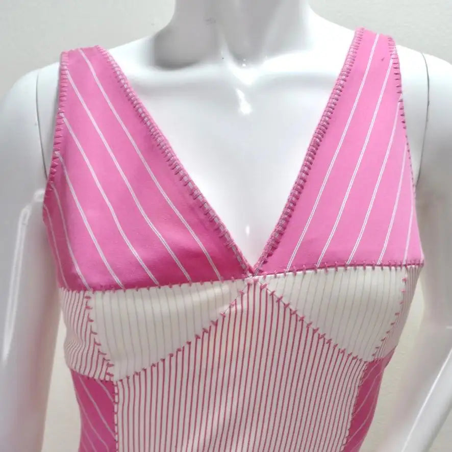 John Galliano era Christian Dior Pink Striped Dress