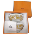 Hermes Mosaique 24 Gold Rice Bowl Set