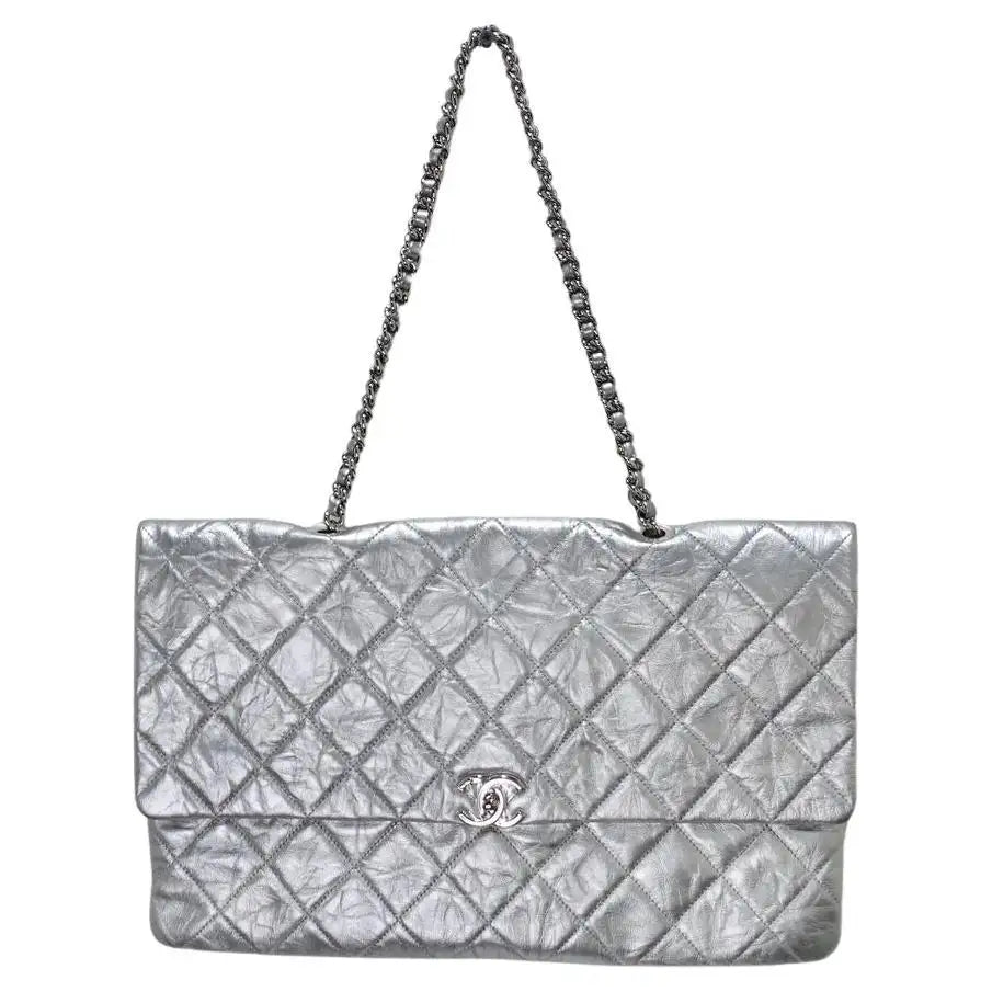 mager Print gås Chanel Big Bang Chain Flap Bag Metallic Crumpled Calfskin – Vintage by Misty