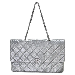 chanel silver bag