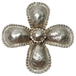 Les Bernard Silver Cross Brooch