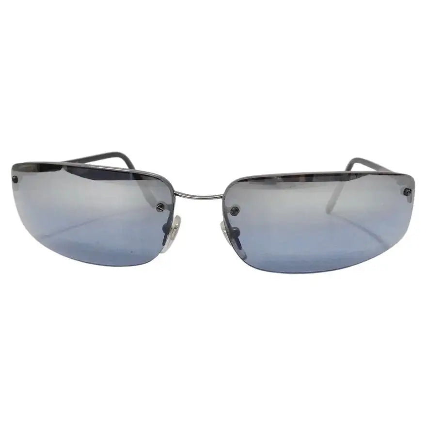 Giorgio Armani 1990s Blue Sunglasses