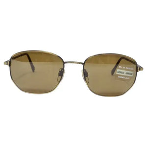 Giorgio Armani 1990s Brown/Gold Sunglasses