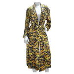 1992 Nicole Miller Cheetah Print Silk Robe
