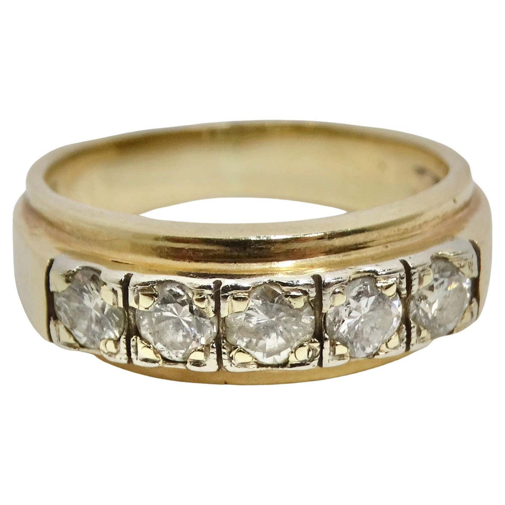 18K Gold 1970s Custom Diamond Ring